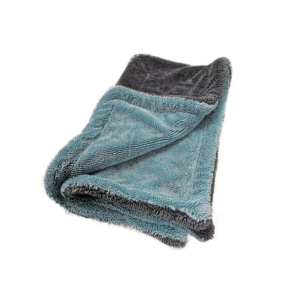 Swiss Gold Microfiber Cloth for Car - Puremagic 1200 GSM Twisted Loop Super Absorbent Towel 40x60 Cm, Edgeless Design with Plush Pile, Lint Free Cloth for Car Bike Drying & Detailing (Pack of 1)