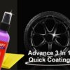SCEALINE Car Liquid Polish Spray 3 in 1 High Protection Quick Car Coating Spray | Clean, Polish, Restore Shine | Water-Proof, Fouling Resistance, Anti-Aging | Spray & Wipe Formula - 110 ml (Pack of 2)