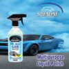 SCEALINE All in One Multipurpose Liquid Polish for Car, Bike & Scooter | High Gloss & Easy Application | Clean, Protect & Keep Showroom Finish | For Interior & Exterior - 473ml with Microfiber Cloth