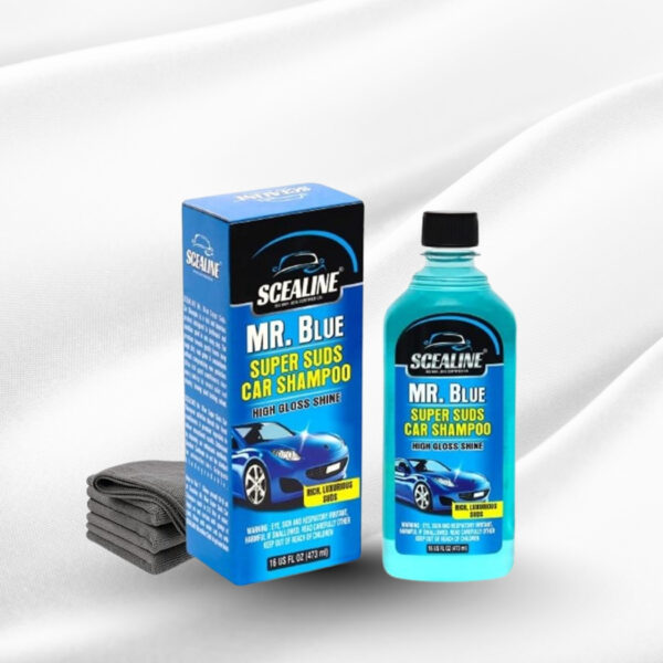 SCEALINE All in One Multipurpose Liquid Polish for Car, Bike & Scooter | High Gloss & Easy Application | Clean, Protect & Keep Showroom Finish | For Interior & Exterior - 473ml with Microfiber Cloth
